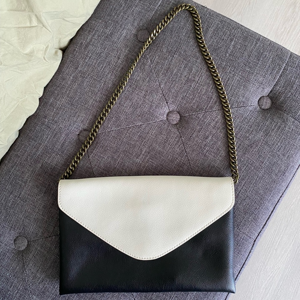 J Crew Leather Envelope Bag